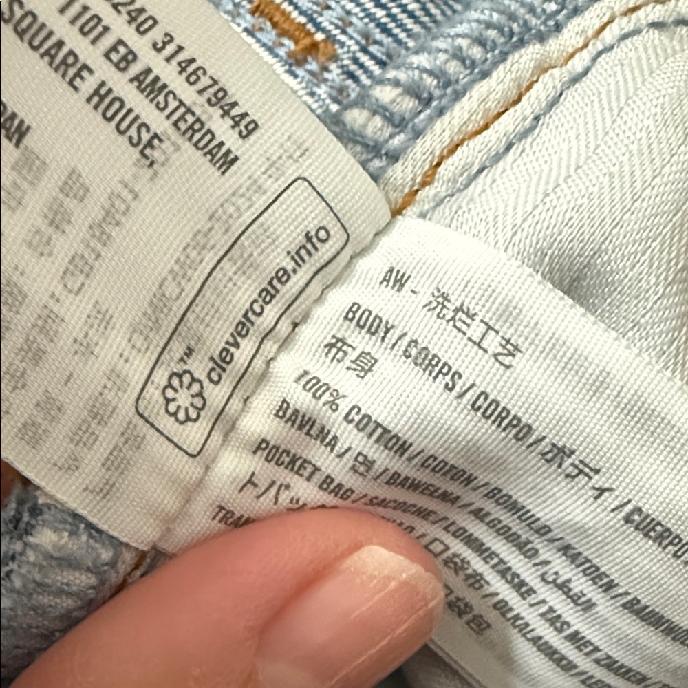 Abercrombie and Fitch Women’s Curve Love Mid Rise The Slouchy Jean size 31 Short - Picture 10 of 10